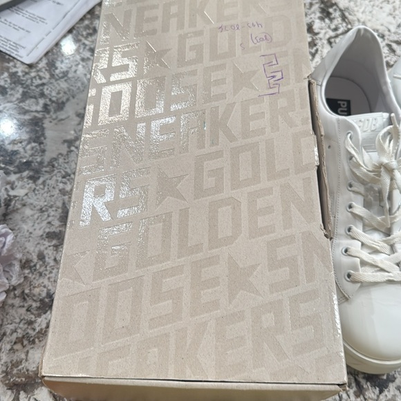 Pure Star Golden Goose Leather Upper Star & Heel Optic White Italian Craftsman - Picture 13 of 17